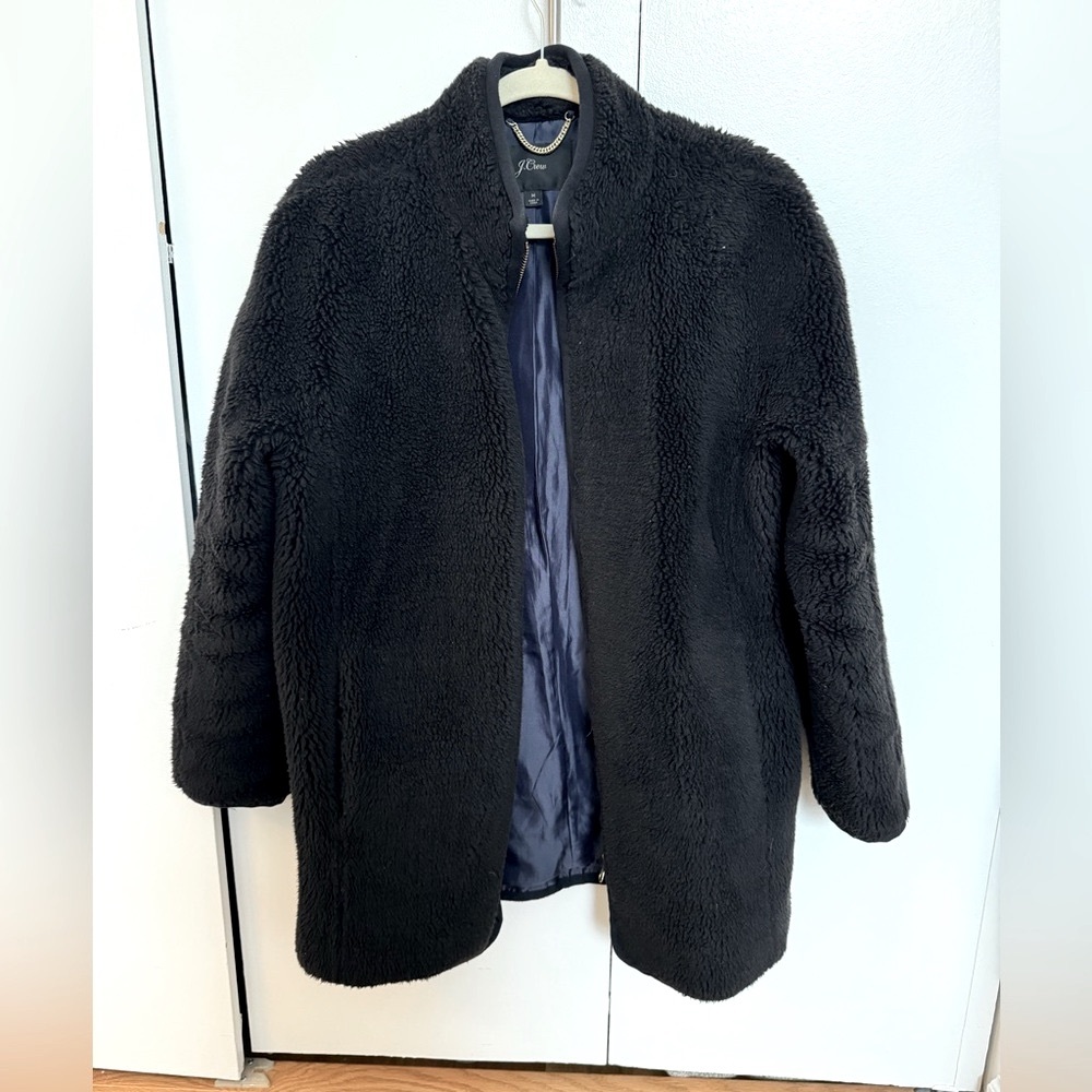 Black Sherpa J. Crew Coat